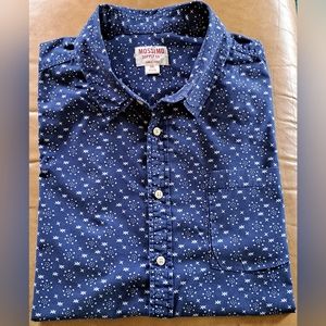 🎈CLEARANCE MASSIMO SUPPLY CO. Men's Print Cotton Shirt Blue Size XXL
